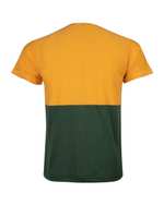 تی شرت مردانه نخی یقه گرد پرتقالی سبز بالون