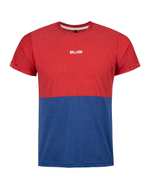 تی شرت مردانه نخی یقه گرد قرمز آبی بالون