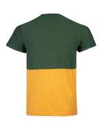 تی شرت مردانه نخی یقه گرد سبز پرتقالی بالون
