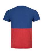 تی شرت مردانه نخی یقه گرد آبی قرمز بالون