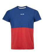 تی شرت مردانه نخی یقه گرد آبی قرمز بالون