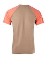 تی شرت مردانه نخی یقه گرد نسکافه ای بالون