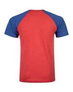 تی شرت مردانه نخی یقه گرد قرمز بالون