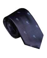 ​کراوات مردانه کد 1151 سرمه ای طرح بته جقه اکسوری