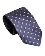 ​کراوات مردانه کد 1162 سرمه ای خال خالی اکسوری
