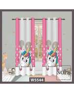پرده کودک مخمل نوپه هوم Nopehome مدل پانچی طرح اسب تکشاخ کد W5544